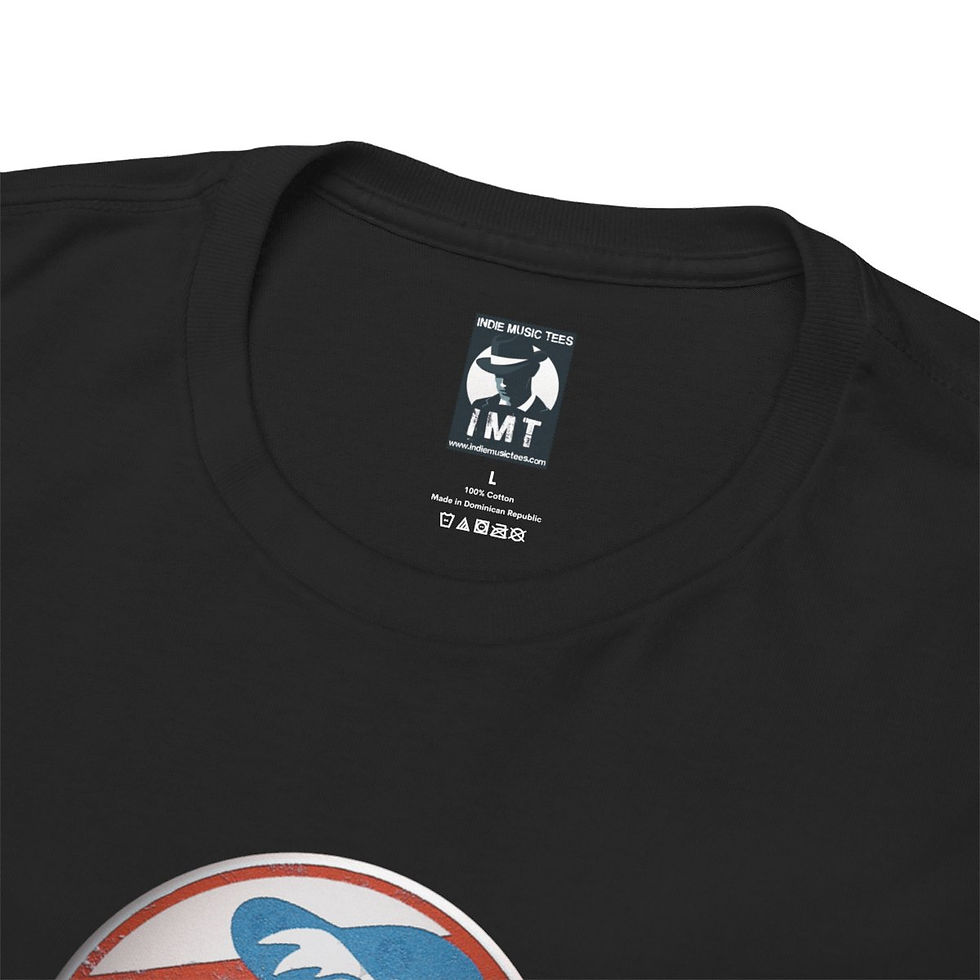 Thumbnail: Black IMT logo t-shirt, IMT logo printed, awkward date tshirt, indiemusictees.