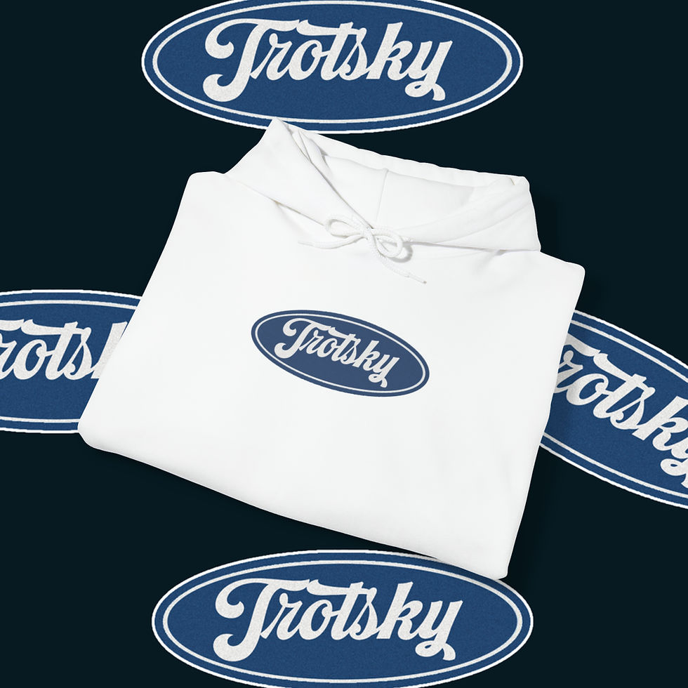 White Trotshy sweatshirt. Nothing To See Here Unisex Crewneck Sweatshirt. Trotshy logo on the shirt.