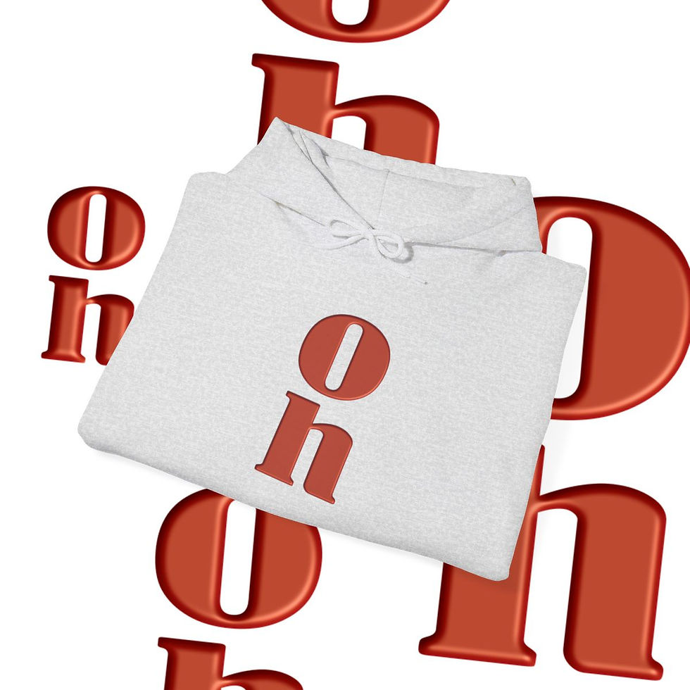 Thumbnail: White "oh" t-shirt with orange text; think outside the box tshirt indiemusictees