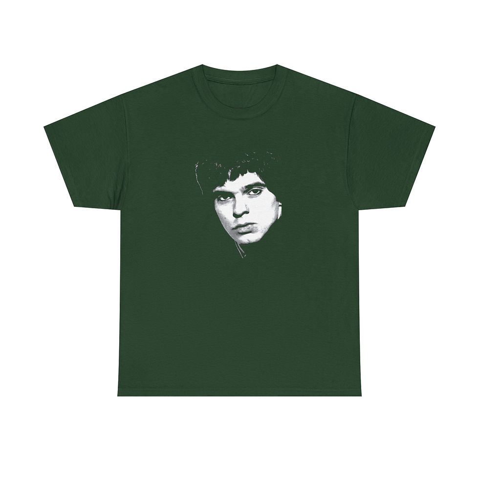 Thumbnail: Minimalist Portrait Tee — Monochrome Face Graphic Black T-Shirt