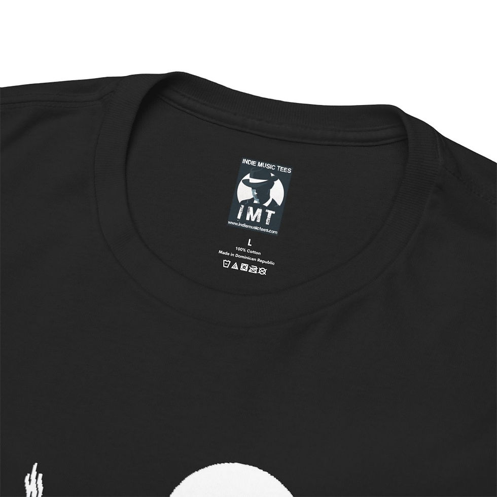 Thumbnail: Black IMT t-shirt with logo Cameras Never Lie Unisex tshirt indiemusictees.