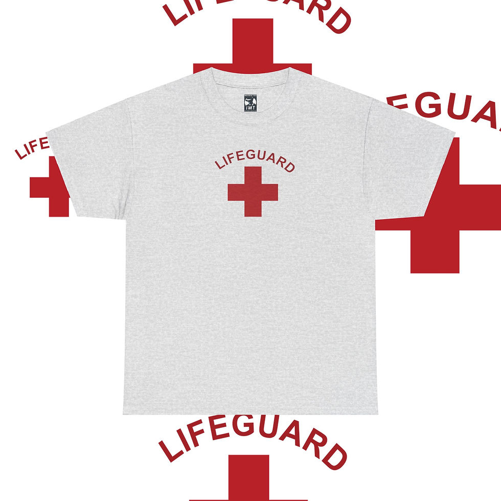 Product: Lifeguard Unisex tshirt ash front
