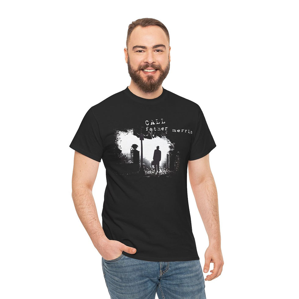 Thumbnail: Man wearing a black t-shirt with graphic, Call To Arms print. Shake Me Up Before You Pogo Unisex tshirt