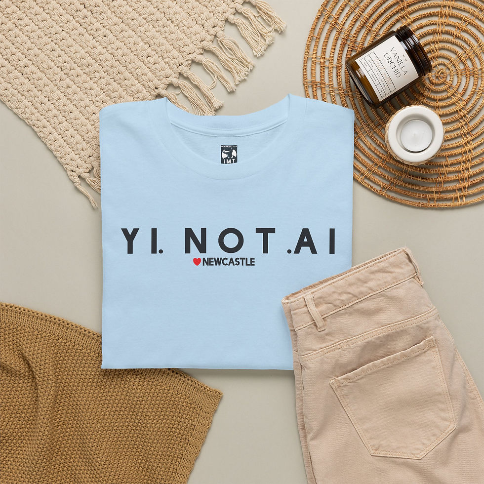 Thumbnail: YI not AI - Love Newcastle Unisex tshirt.