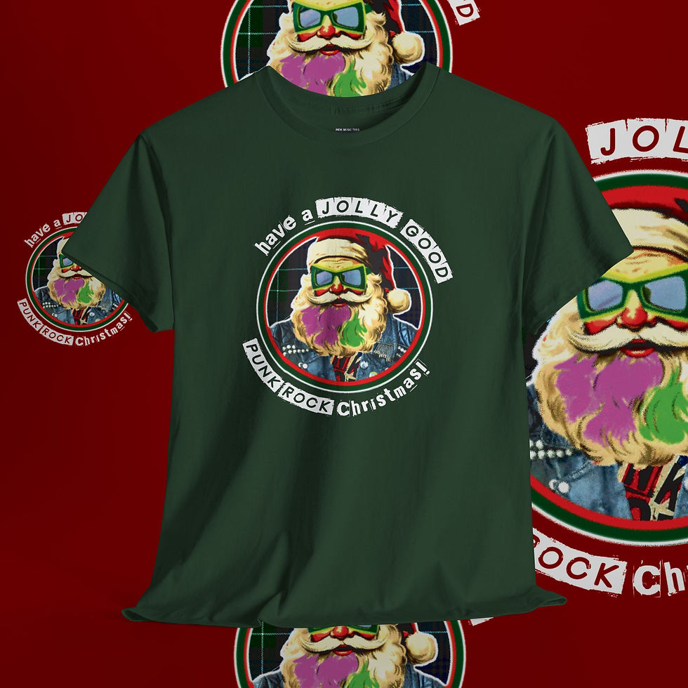 Thumbnail: Have A Jolly Good Punk Rock Christmas - Unisex tshirt.
