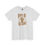 Thumbnail: White t-shirt with brown text and fist reads 