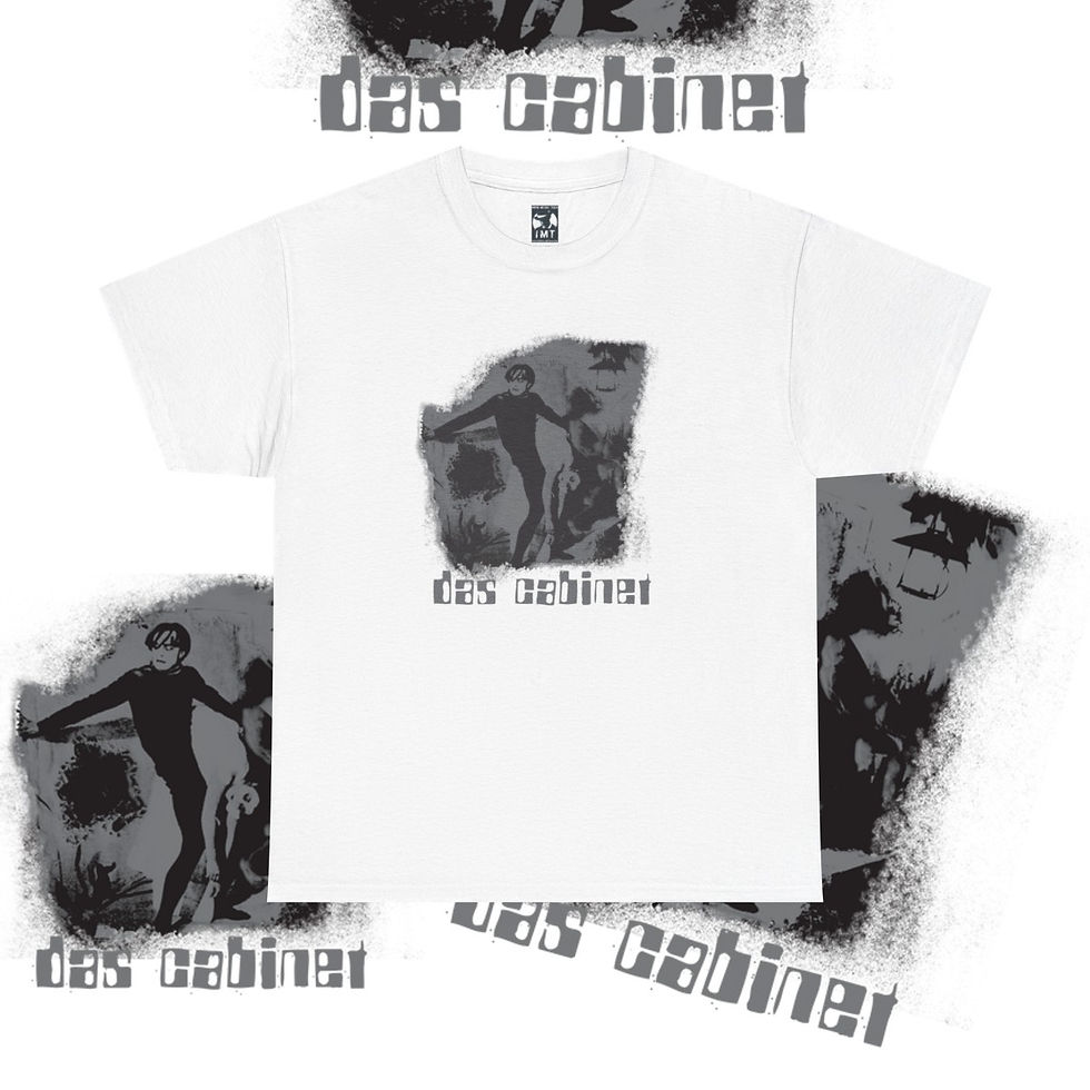 Thumbnail: White t-shirt with des cabinet text and art design. Lose Your Soul Dance Unisex tshirt. indiemusictees