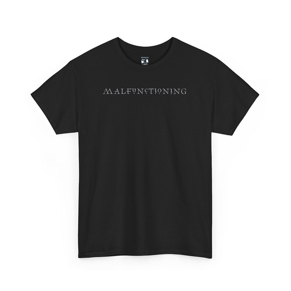 Thumbnail: Product: Malfunctioning Unisex tshirt black front