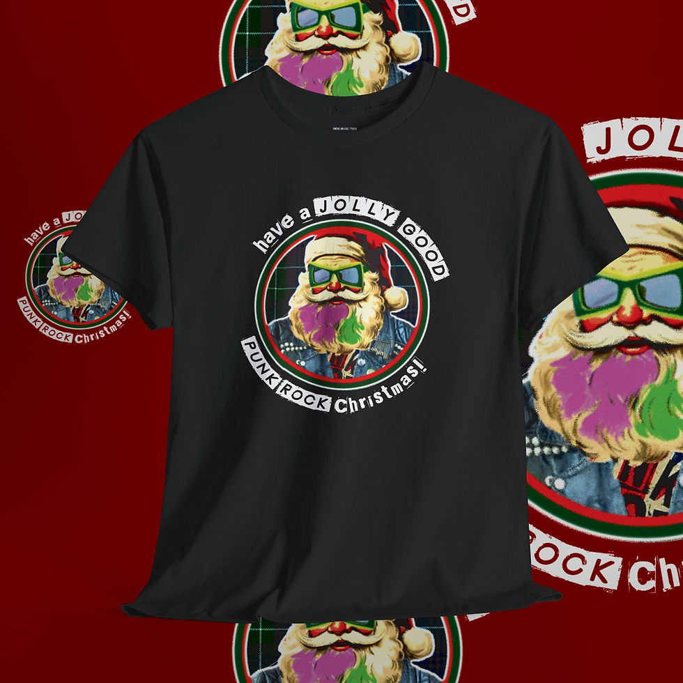 Thumbnail: Have A Jolly Good Punk Rock Christmas - Unisex tshirt.