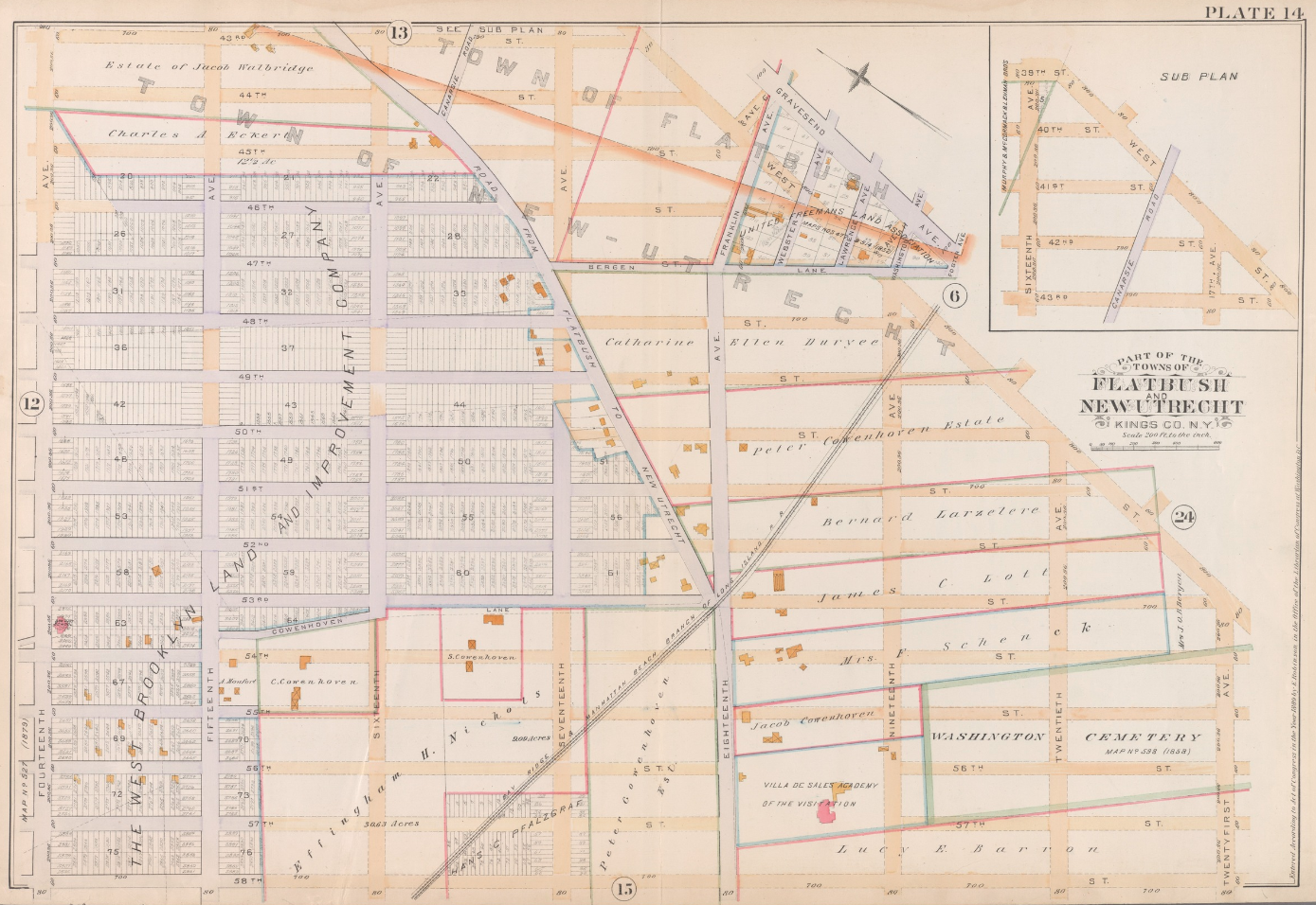 1890 - Map of Borough Park
