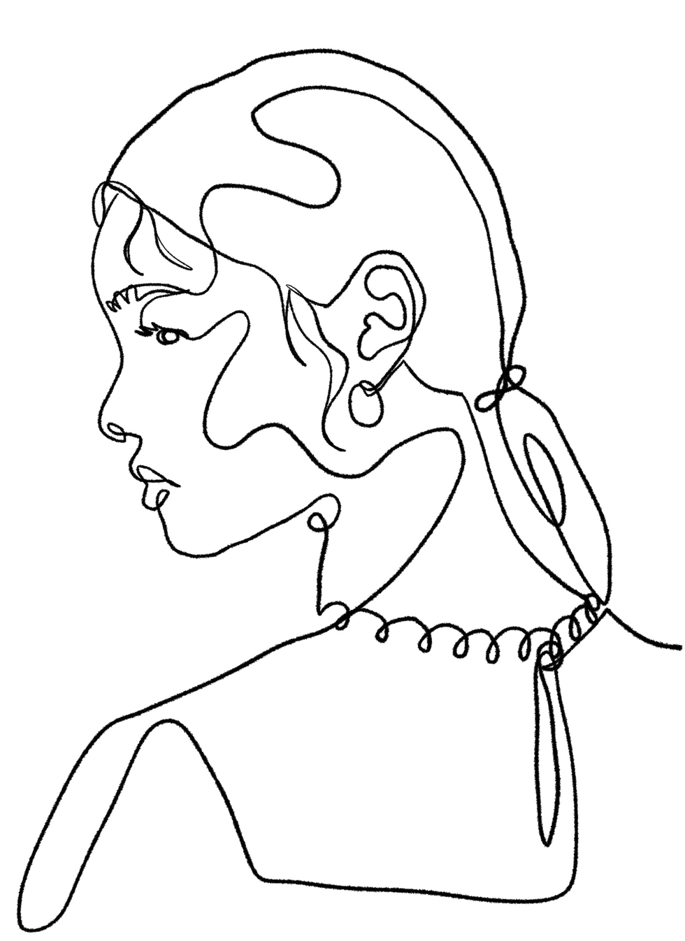 Female Line Art 1