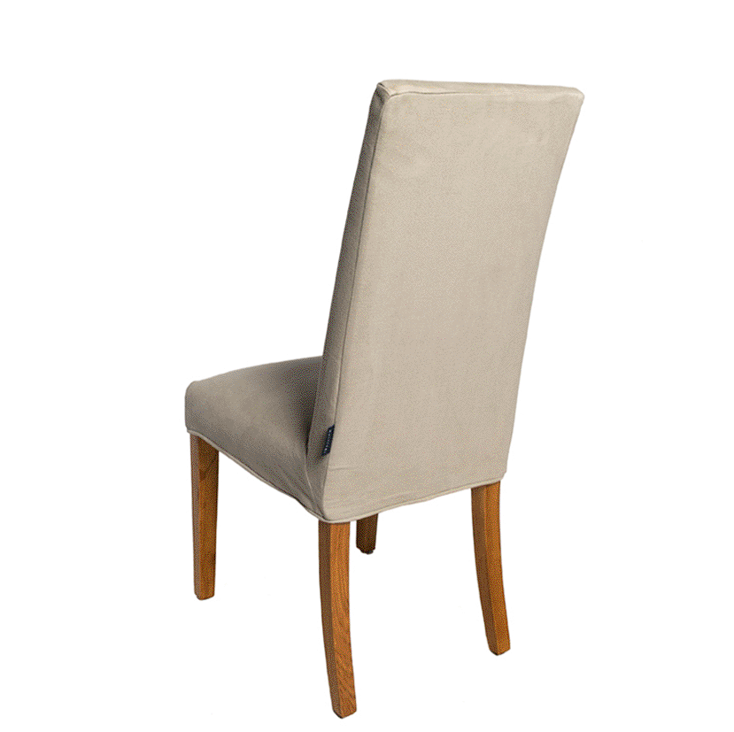 2 x Maine Upholstered Dining Chair in Baby Elephant Removable Cover