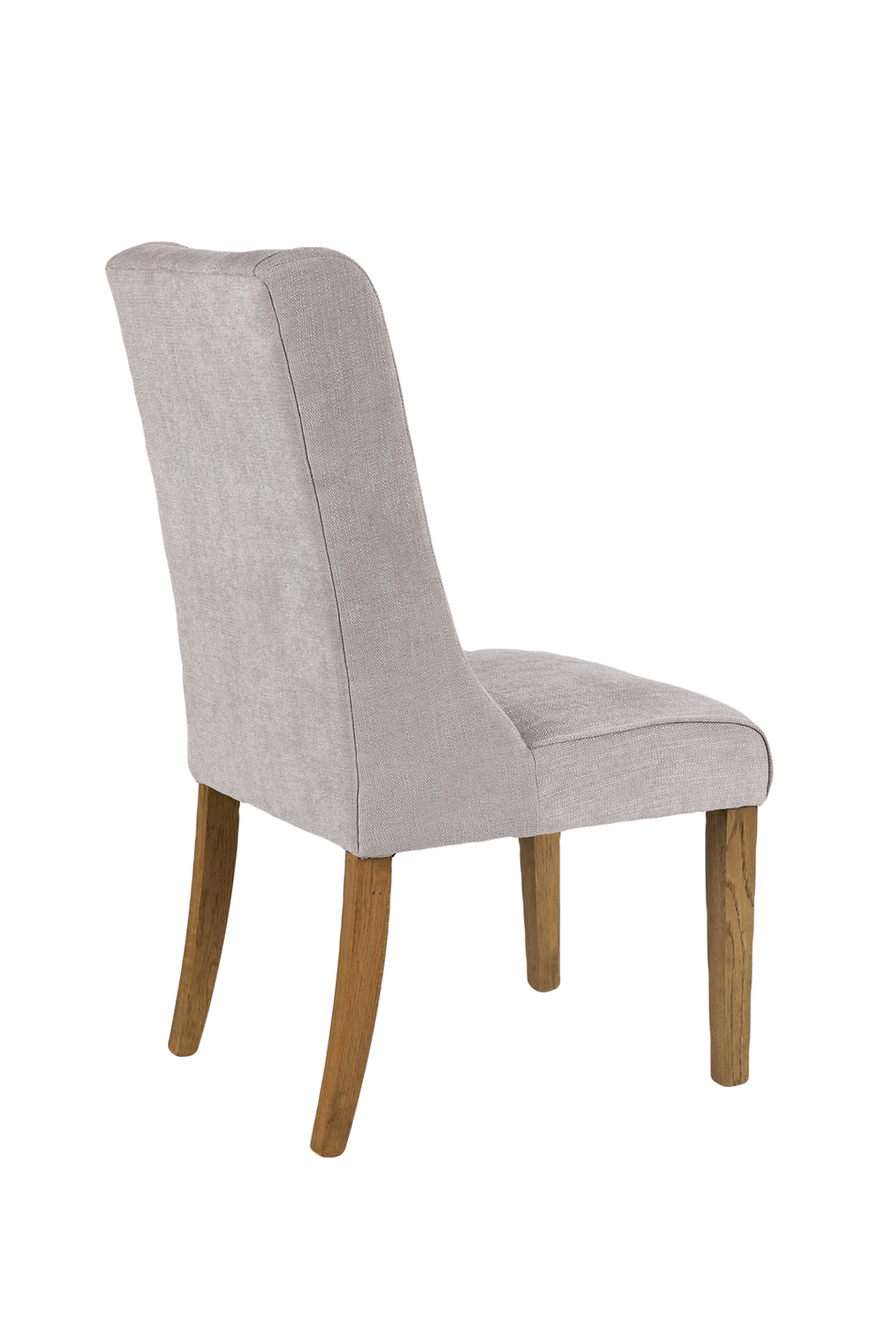 Thumbnail: 2 x Padstow Upholstered dining Chair in luxurious chenille with solid oak legs