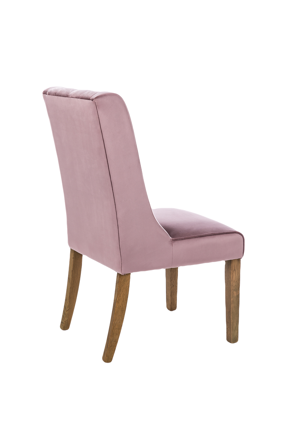 Thumbnail: 2 x Padstow Upholstered dining Chair in luxurious velvet with solid oak legs