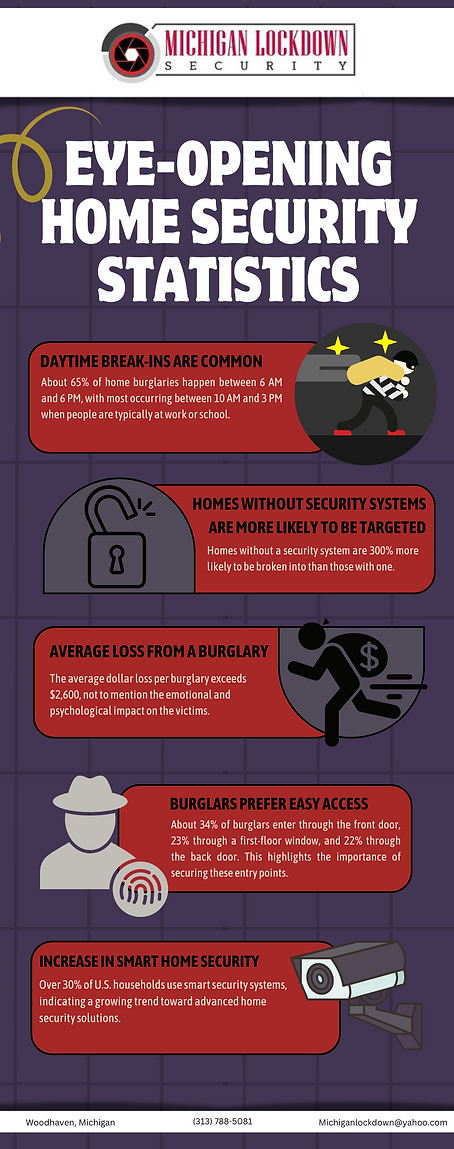 an infogrpahic about home security statistics