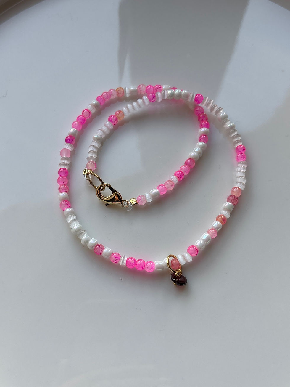 Ras de cou Rose Bonbon