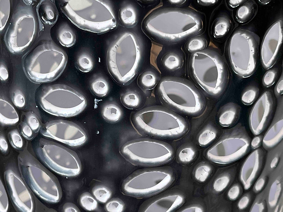 Miniature : Grande lanterne navy en métal émaillé