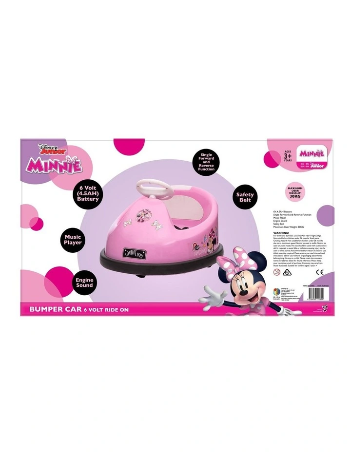 MINNIE MOUSE BUMPER CAR 6V