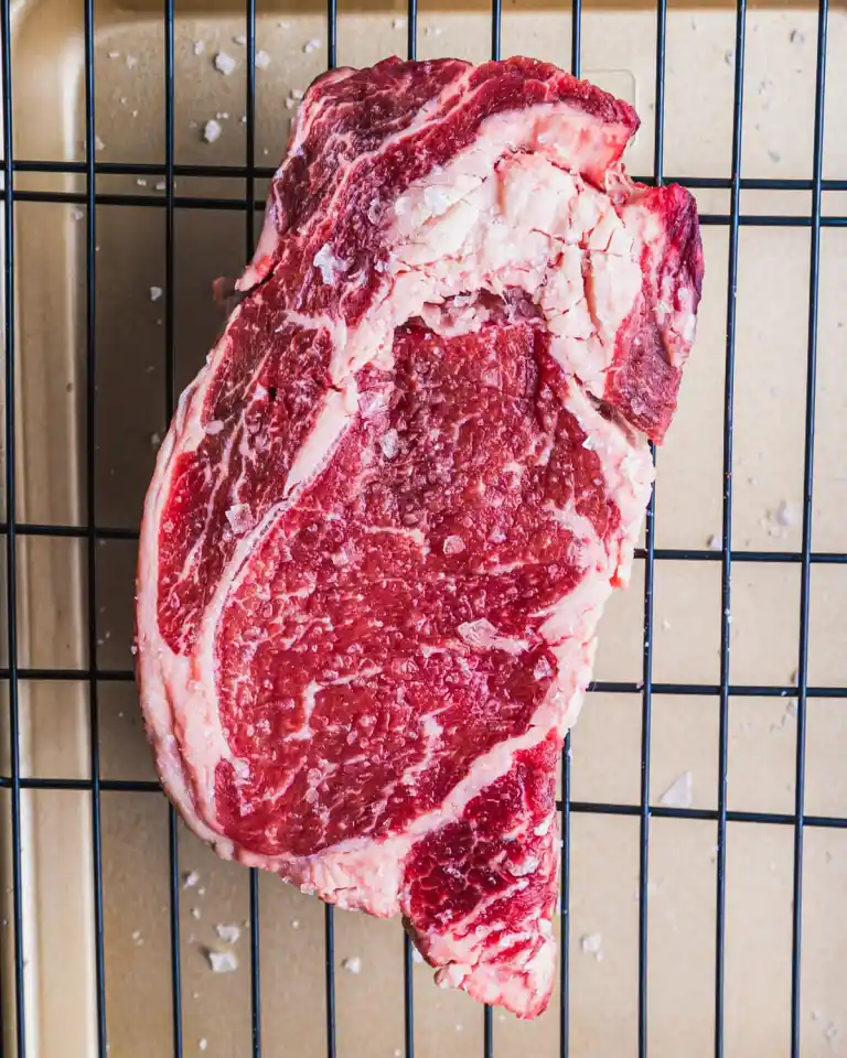 Rib Eye Steak dry brine