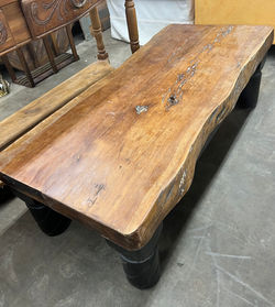 LARGE LIVE EDGE CUSTOM COFFEE TABLE