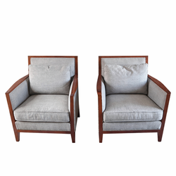 PAIR BERNHARDT CLUB CHAIRS