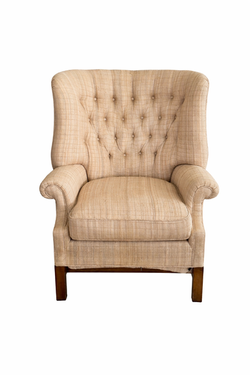 VINTAGE SILK ERWIN LAMBETH ARM CHAIR