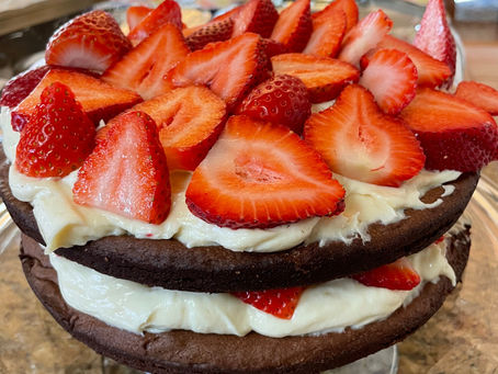 Brownie Cake with Protein Filling