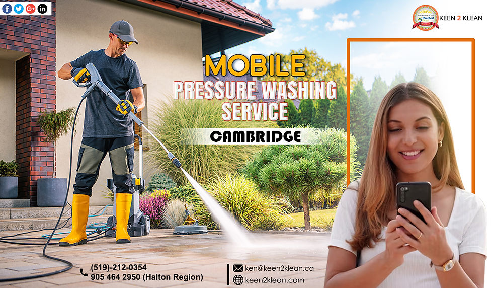 Mobile pressure washing service Cambridge