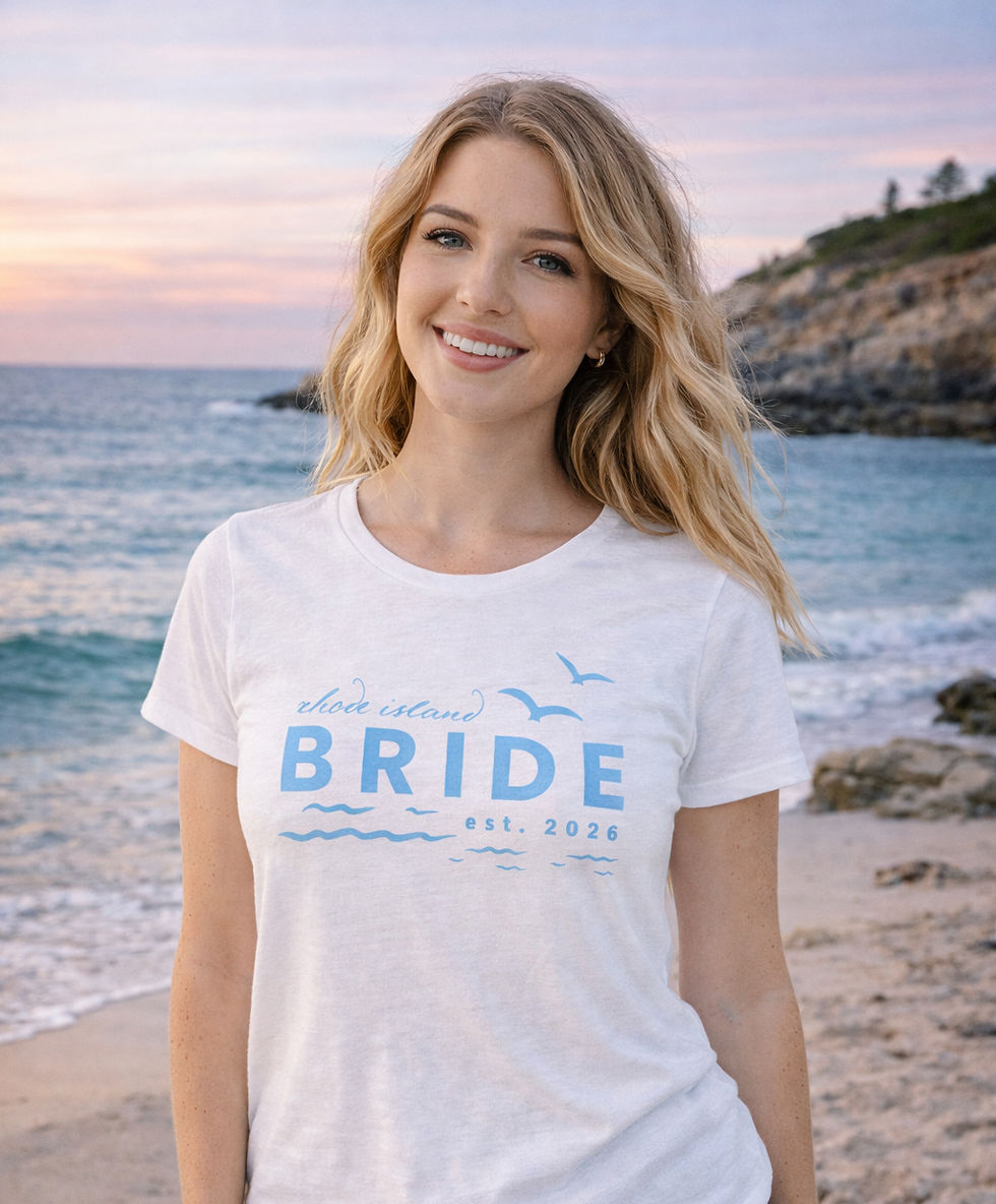 New line of RI Bride apparel created by Down Home Events: The Rhode Island Bride