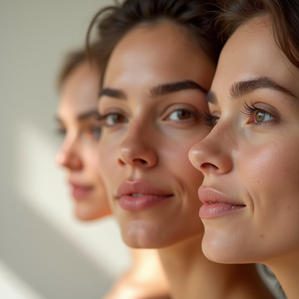 Radiant skin and glowing complexions highlight the benefits of a dedicated skincare routine.