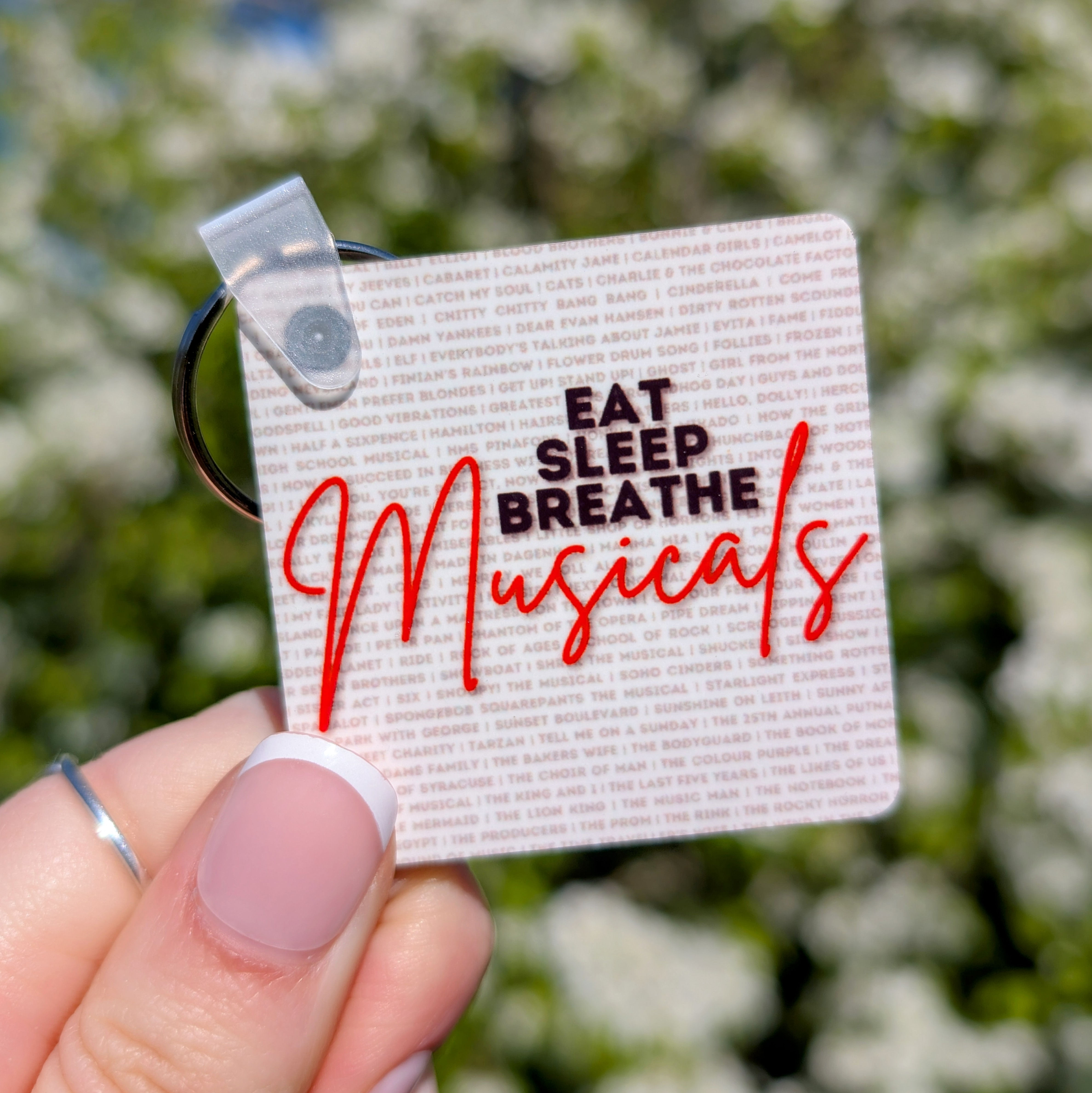 Eat Sleep Breathe Musicals Keyring