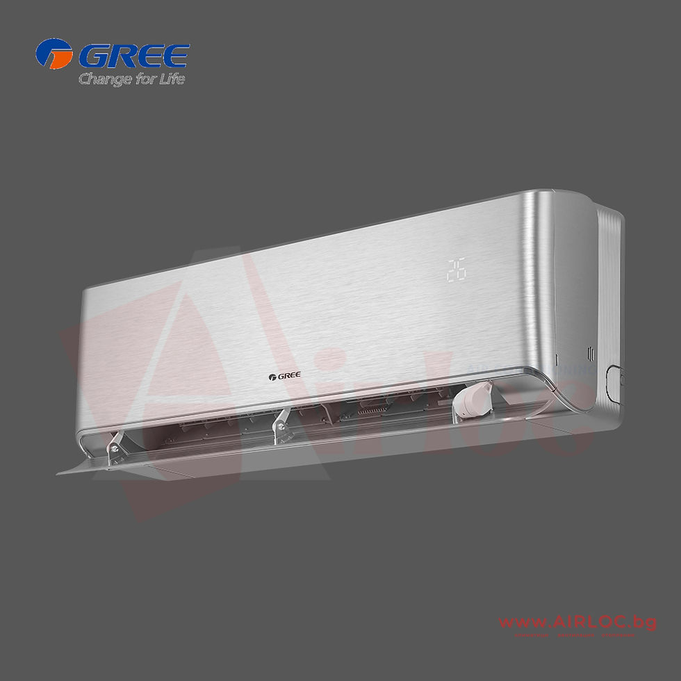 Thumbnail: Инверторен климатик GREE AIRY GWH09AVCXB-K6DNA1B, Silver, 9000BTU,  A+++/A++