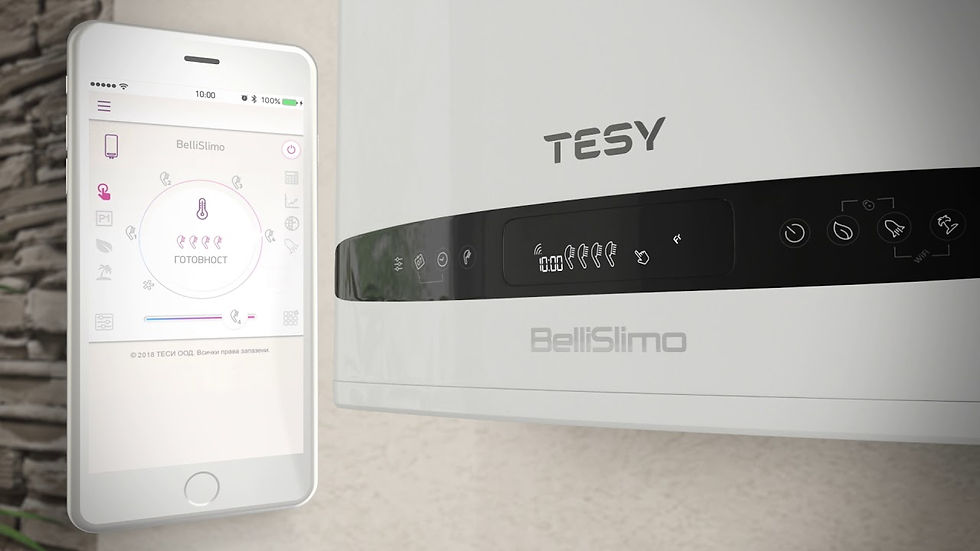 Thumbnail: Мултипозиционен електрически бойлер TESY BelliSlimo Cloud GCR802722E31EC