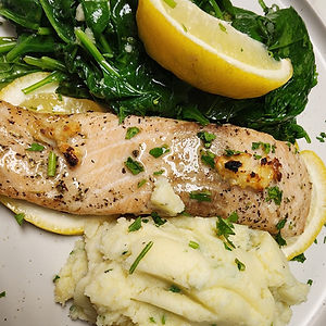 Grilled Salmon Piccata