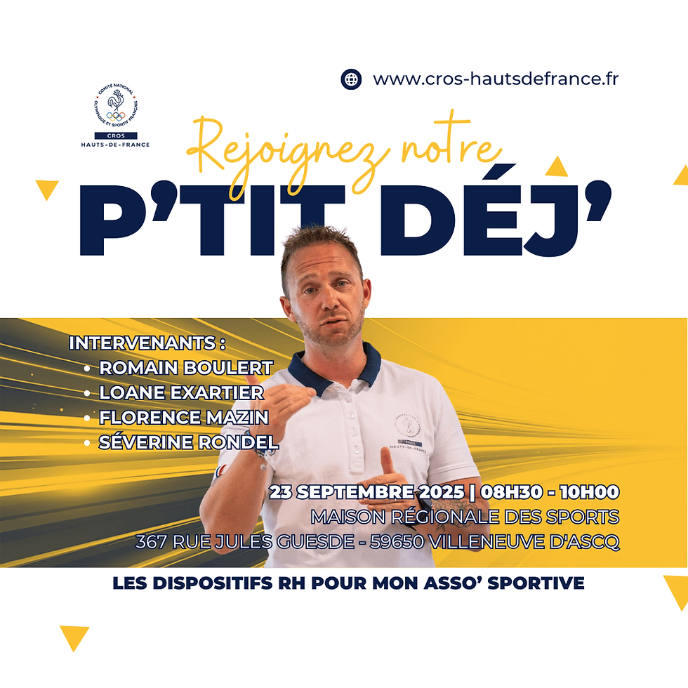 P'TIT DÉJ' | Les dispositifs RH pour mon asso’ sportive