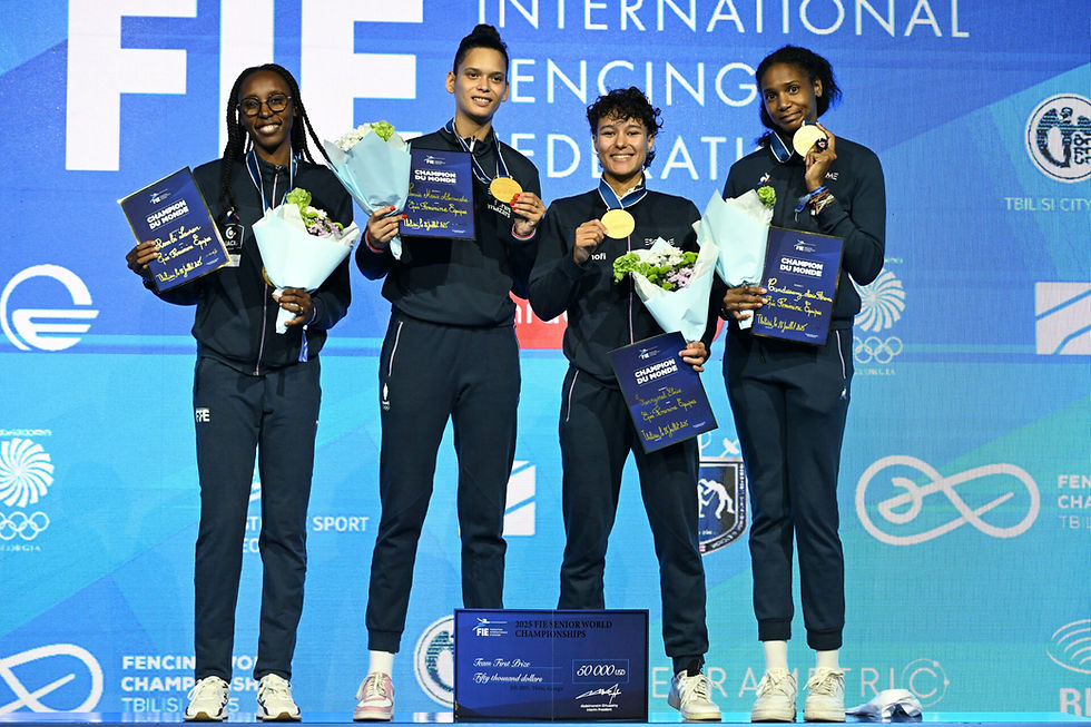 sportif du mois de juillet 2025 - Escrime : Eloïse VANRYSSEL (Académie Beauvaisienne d'Escrime) : championne du monde par équipe à l'épée