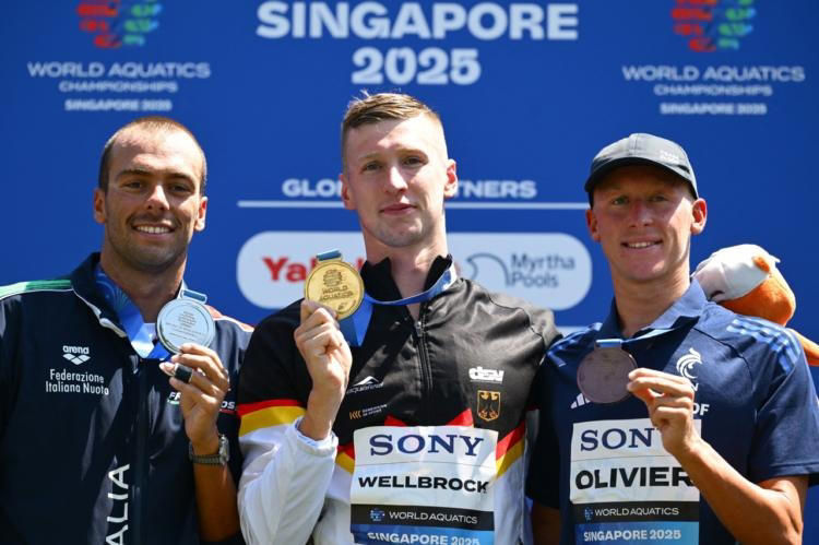 sportif du mois de juillet 2025 - Natation : Marc-Antoine OLIVIER (Dunkerque Natation) : 3e des championnats du Monde du 5km, 3e des championnats du Monde du 3km knock-out