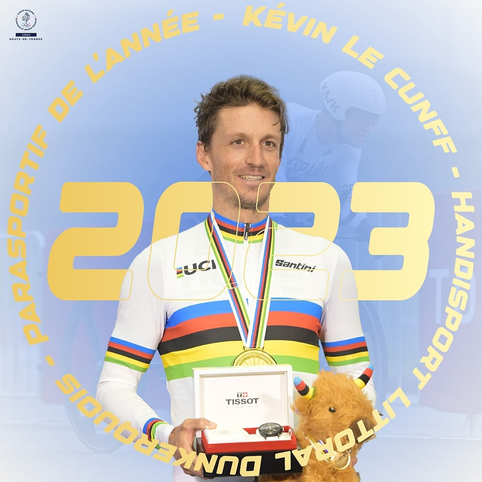 Kévin Le Cunff élu parasportif de l'année 2023