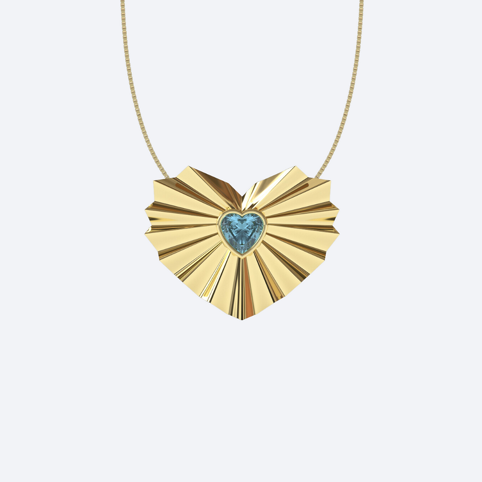 Miniatura: Colar Origami - Dourado