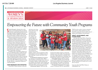 Los Angeles Business Journal June 17th Issue YWAP Article pg52