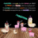 A spooky page from the book "Llamas vs. Monsters: A Furry and Scary Christmas." The page shows a group of llamas dressed as rappers, standing on a stage. The llamas are saying "BOO!" to a group of spooky monsters, including a zombie, a werewolf, a mummy, and a vampire. The text on the page includes a dialogue between the llamas and the monsters, with the llamas warning the monsters not to trick Santa Claus.