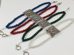 JWB-1908-02 Bracelet-Xmas theme-Pearls (ABCD)