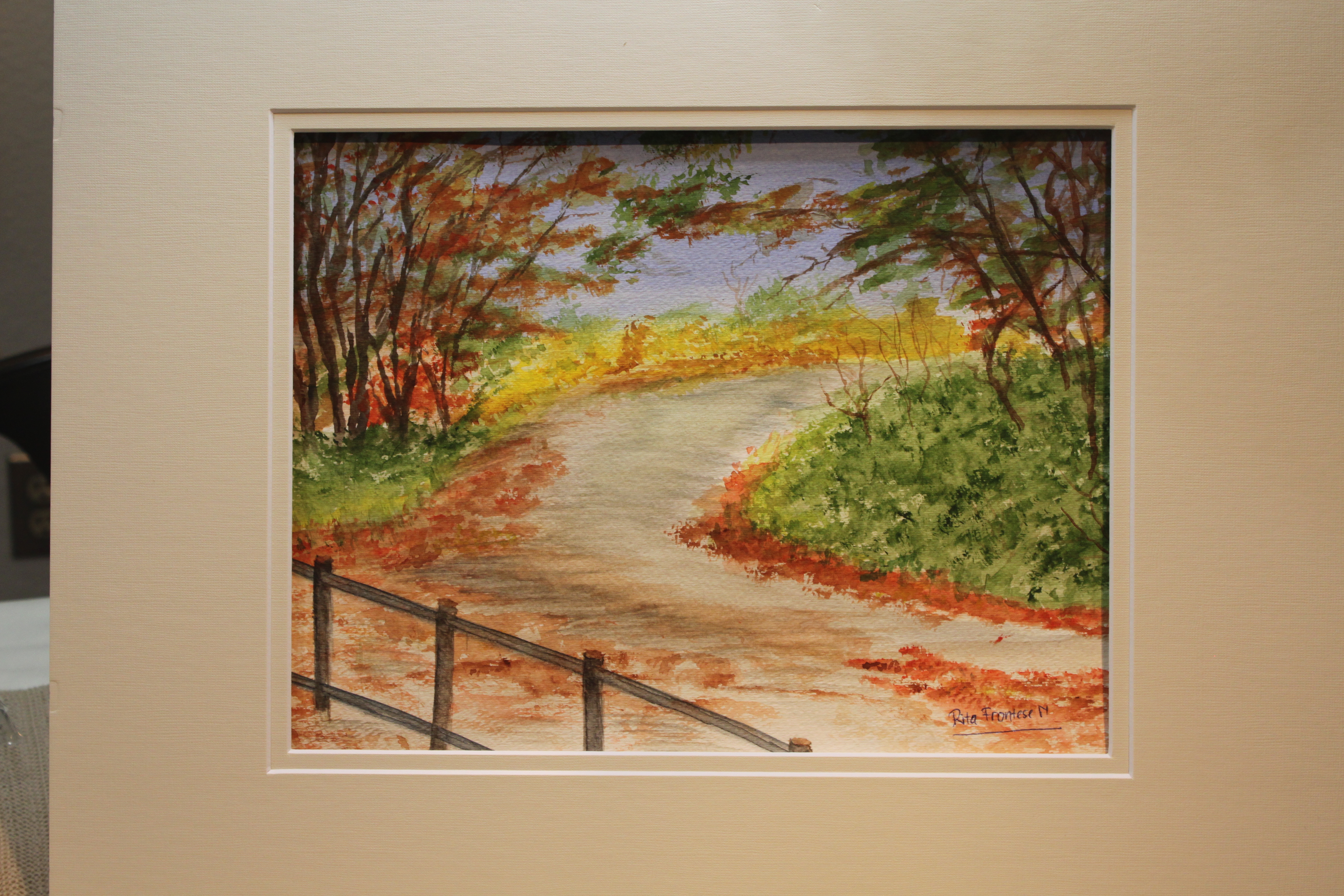 Fall Foliage Path - Watercolor