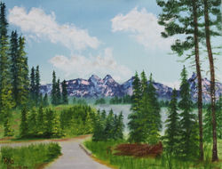 Hiking trail in Mt. Rainier