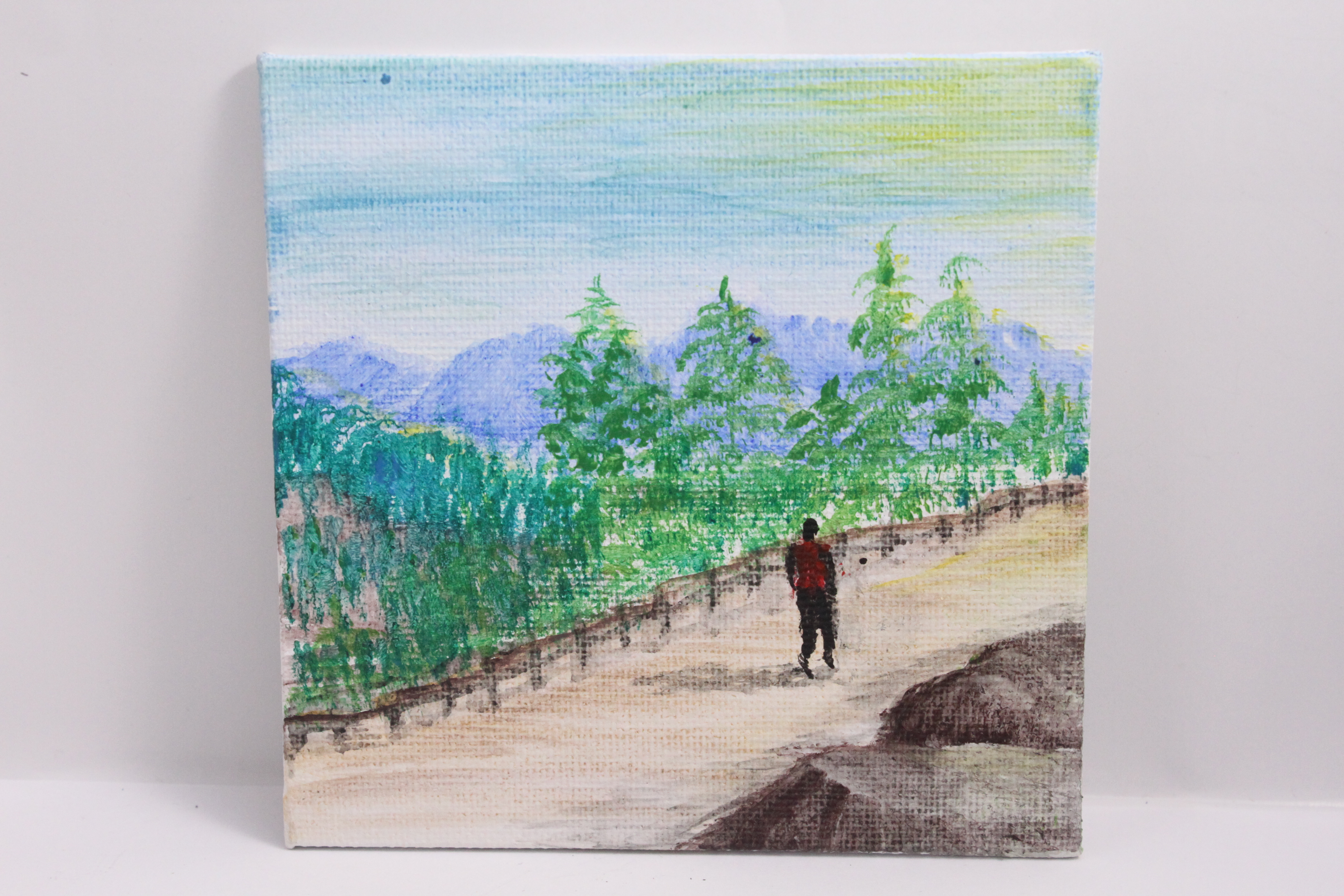 Lone walk - mini painting