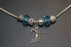 Crescent charm bracelet - Sky Blue