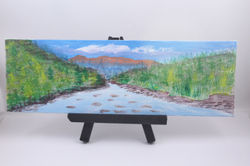 Mountain River - mini painting