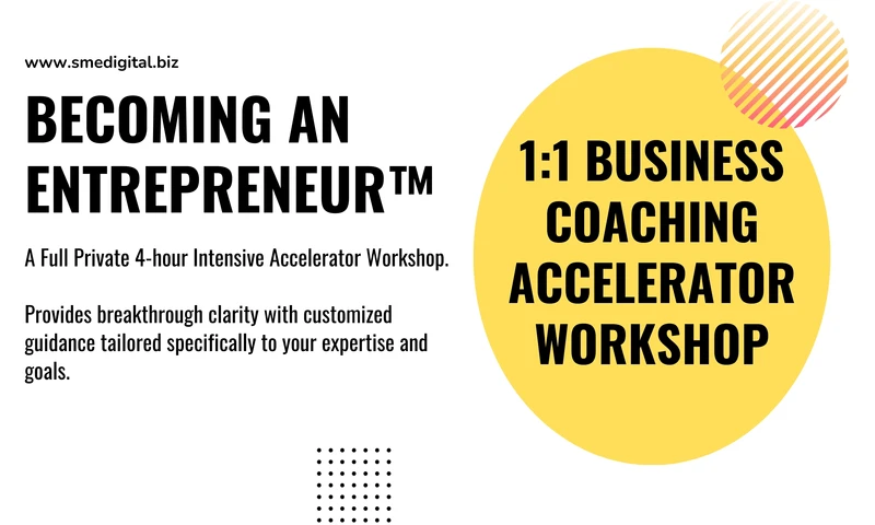 Becoming An Entrepreneur™ 1:1 Business Coaching Accelerator Program