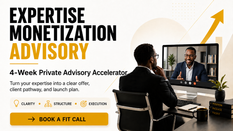 Expertise Monetization Advisory Accelerator