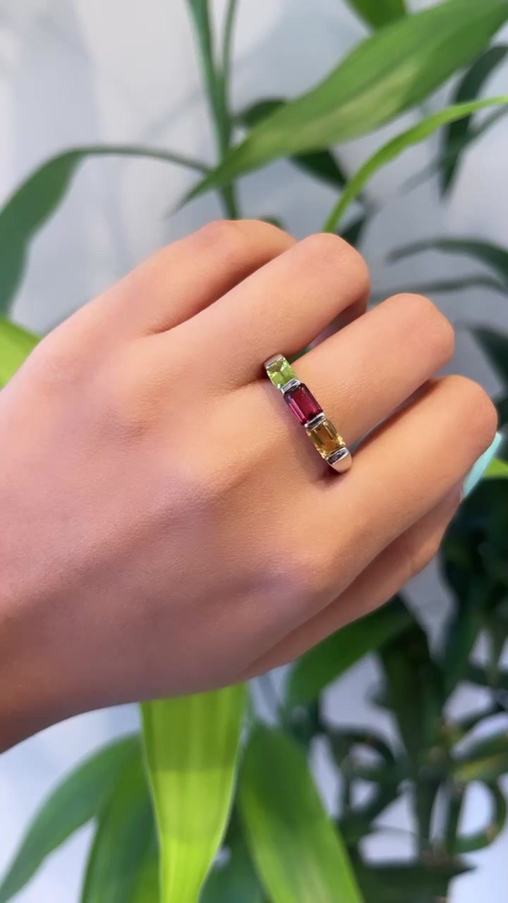 Thumbnail: Natural Multi stone ring